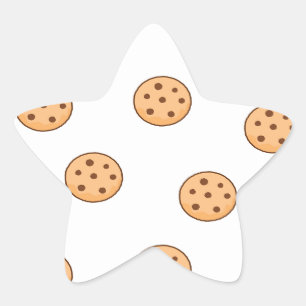 koekjes op wit ster sticker
