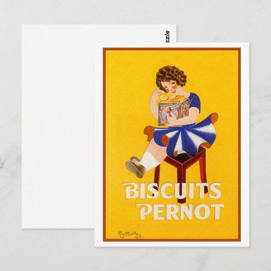  koekjes Pernot Ad Briefkaart (Voorkant / Achterkant)