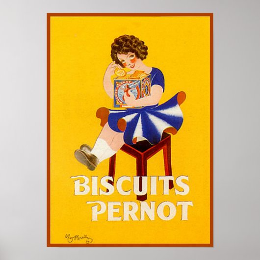 koekjes Pernot Ad Poster (Voorkant)