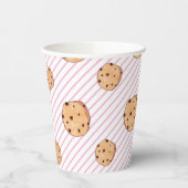 Koekjes Roze strepen Birthday Party Papieren Bekers (Links)