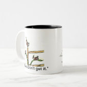 Koekjes Tweekleurige Koffiemok (Voorkant links)