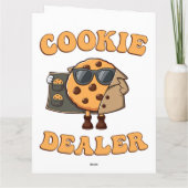 Koekjes verkoper Funny Bakken Bedankkaart (Achterkant)