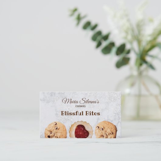 Koekjes Visitekaartjes (Staand voorkant)