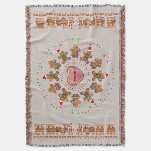 Koekjes voor brood met kerstfeest deken (Voorkant Verticaal)