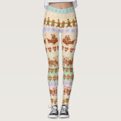 Koekjes voor brood met kerstfeest leggings (Voorkant)