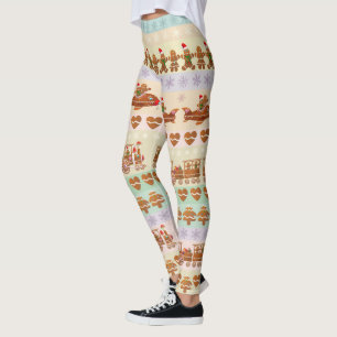 Koekjes voor brood met kerstfeest leggings