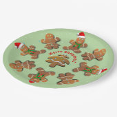 Koekjes voor brood met kerstfeest papieren bordje (Gekanteld)