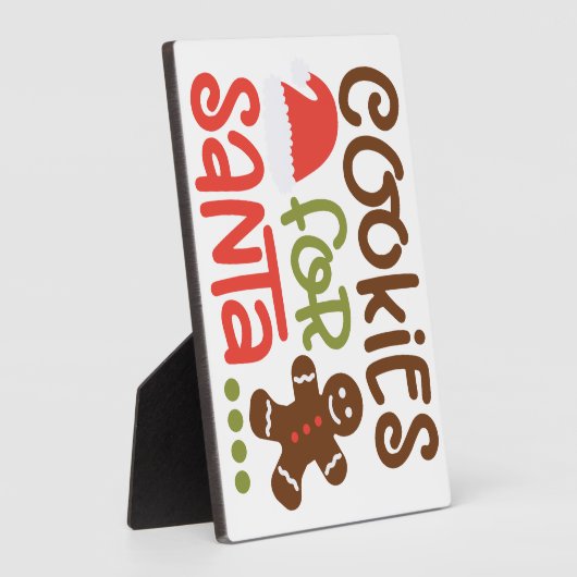 Koekjes voor de Kerstman Fotoplaat (Zijkant)