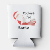 Koekjes voor de Kerstman op een Kerstmis Blikjeskoeler (Achterkant)