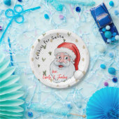 Koekjes voor de Kerstman Papieren Bordje (Feest)