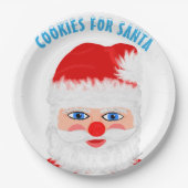 Koekjes voor de Kerstman Papieren Bordje (Voorkant)