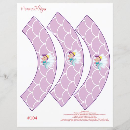 Koekjes voor de smaakstof, cupcake wrapper (Voorkant)