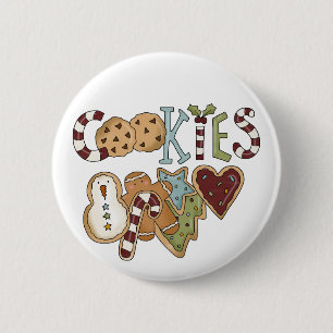 Koekjes voor de T-shirts en de Giften van de Kerst Ronde Button 5,7 Cm