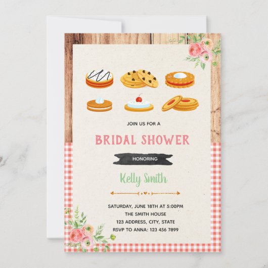 Koekjes voor het versieren van een uitnodiging tot (Voorkant)