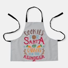 Koekjes voor kerstcadeaukunst schort