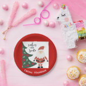 Koekjes voor kerstkerstmis Kinder naam Papieren Bordje (Feest)