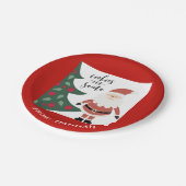 Koekjes voor kerstkerstmis Kinder naam Papieren Bordje (Gekanteld)