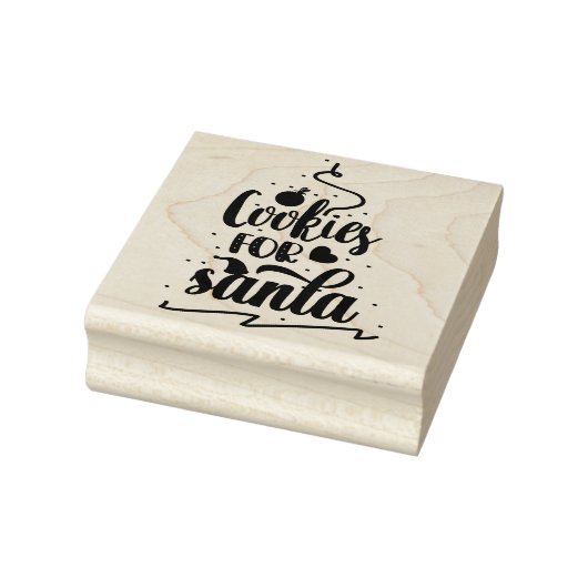 Koekjes voor Kerstman Kerst rubberen stempel  (Stempel)
