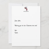 Koekjes voor Kerstman Plat Kaart (Achterkant)