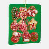 Koekjes voor Kerstmis Keramisch Ornament (Rechts)