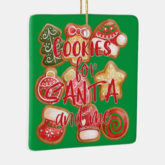 Koekjes voor Kerstmis Keramisch Ornament (Rechts)
