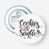Koekjes voor kerstmis met kerstmis button flesopener (Voorkant)