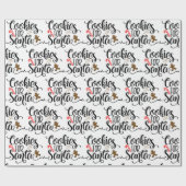 Koekjes voor kerstmis met kerstmis cadeaupapier (Vlak)