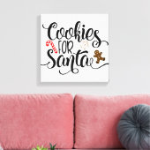 Koekjes voor kerstmis met kerstmis canvas afdruk (Insitu (Woonkamer))
