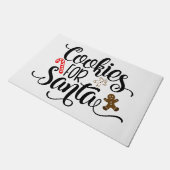 Koekjes voor kerstmis met kerstmis deurmat (Schuin)