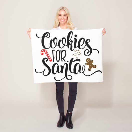 Koekjes voor kerstmis met kerstmis fleece deken (In situ)