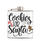 Koekjes voor kerstmis met kerstmis heupfles (Voorkant)