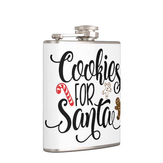 Koekjes voor kerstmis met kerstmis heupfles (Rechts)