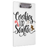 Koekjes voor kerstmis met kerstmis klembord (Rechts)
