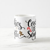 Koekjes voor kerstmis met kerstmis koffiemok (Center)