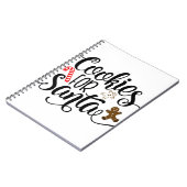 Koekjes voor kerstmis met kerstmis notitieboek (Linkerzijde)