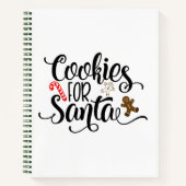 Koekjes voor kerstmis met kerstmis notitieboek (Voorkant)