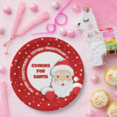 Koekjes voor kerstmis met kerstmis papieren bordje (Feest)