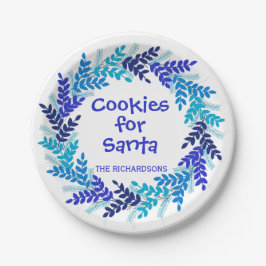 Koekjes voor Kerstmis met kerstmis Papieren Bordje