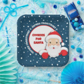 Koekjes voor kerstmis met kerstmis papieren bordje (Feest)