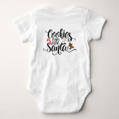 Koekjes voor kerstmis met kerstmis romper (Achterkant)