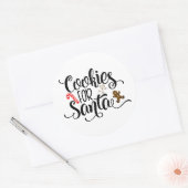 Koekjes voor kerstmis met kerstmis ronde sticker (Envelop)