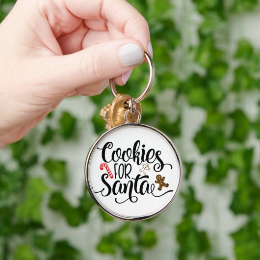 Koekjes voor kerstmis met kerstmis sleutelhanger (Hand)