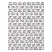 Koekjes voor kerstmis met kerstmis tafelkleed (Voorkant)