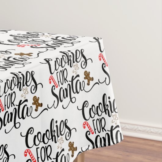 Koekjes voor kerstmis met kerstmis tafelkleed (Voorbeeld)