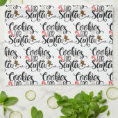 Koekjes voor kerstmis met kerstmis theedoek (Gevouwen)