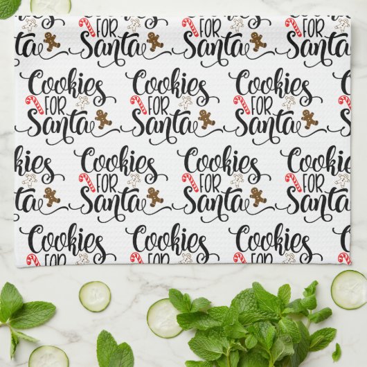 Koekjes voor kerstmis met kerstmis theedoek (Gevouwen)
