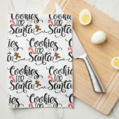 Koekjes voor kerstmis met kerstmis theedoek (Quarter Fold)