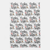 Koekjes voor kerstmis met kerstmis theedoek (Verticaal)