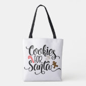 Koekjes voor kerstmis met kerstmis tote bag (Achterkant)