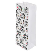 Koekjes voor kerstmis met kerstmis wijn cadeautas (Voorkant Gekanteld)